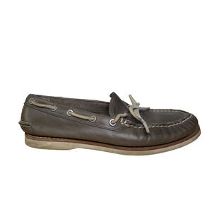 Frye Sully Tie Shoes Mens Size 8.5 Leather Boat Casual Loafers‎ Deck Moccasin